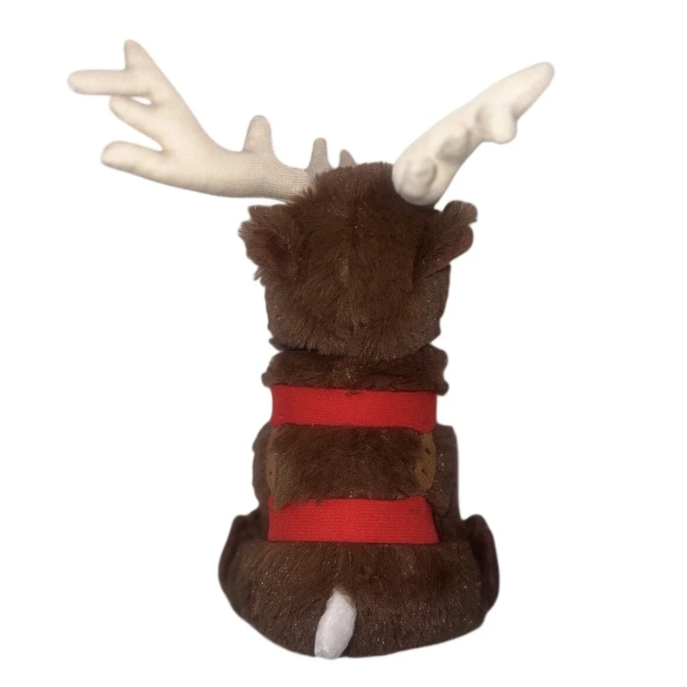 Target Bullseye Dog Reindeer Costume Holiday Plush Small
